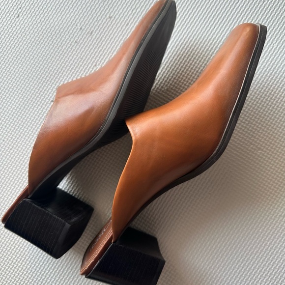 Jessica Tiffany Women’s Leather Brown Slip-On Healed Shoes Made in Brazil - Picture 7 of 11